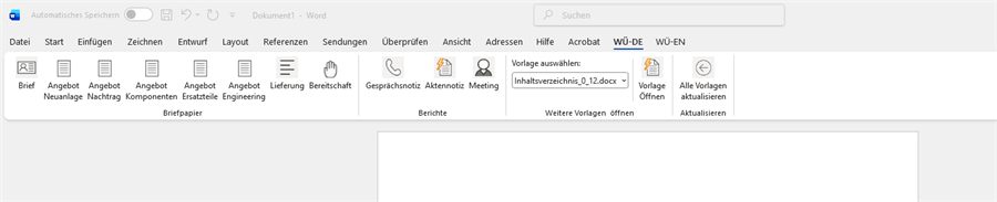 Word-Plugin – Übersicht